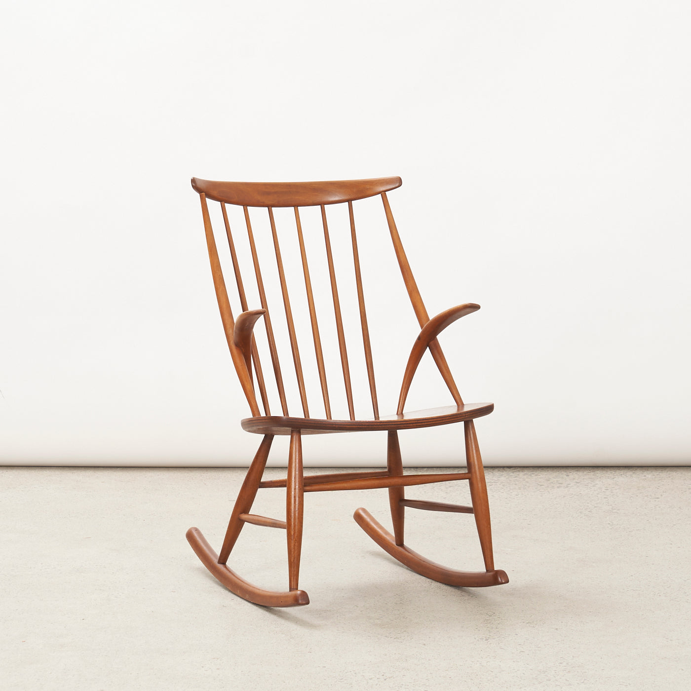 'Gyngestol No. 3' Teak Rocking Chair by Illum Wikkelsø for N. Eilersen, Denmark