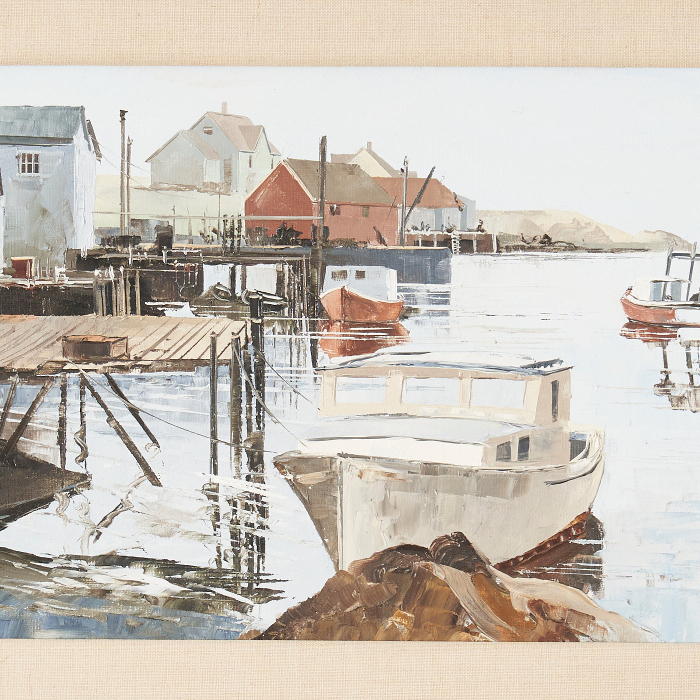 Oil on Board Painting by Harley Crossley