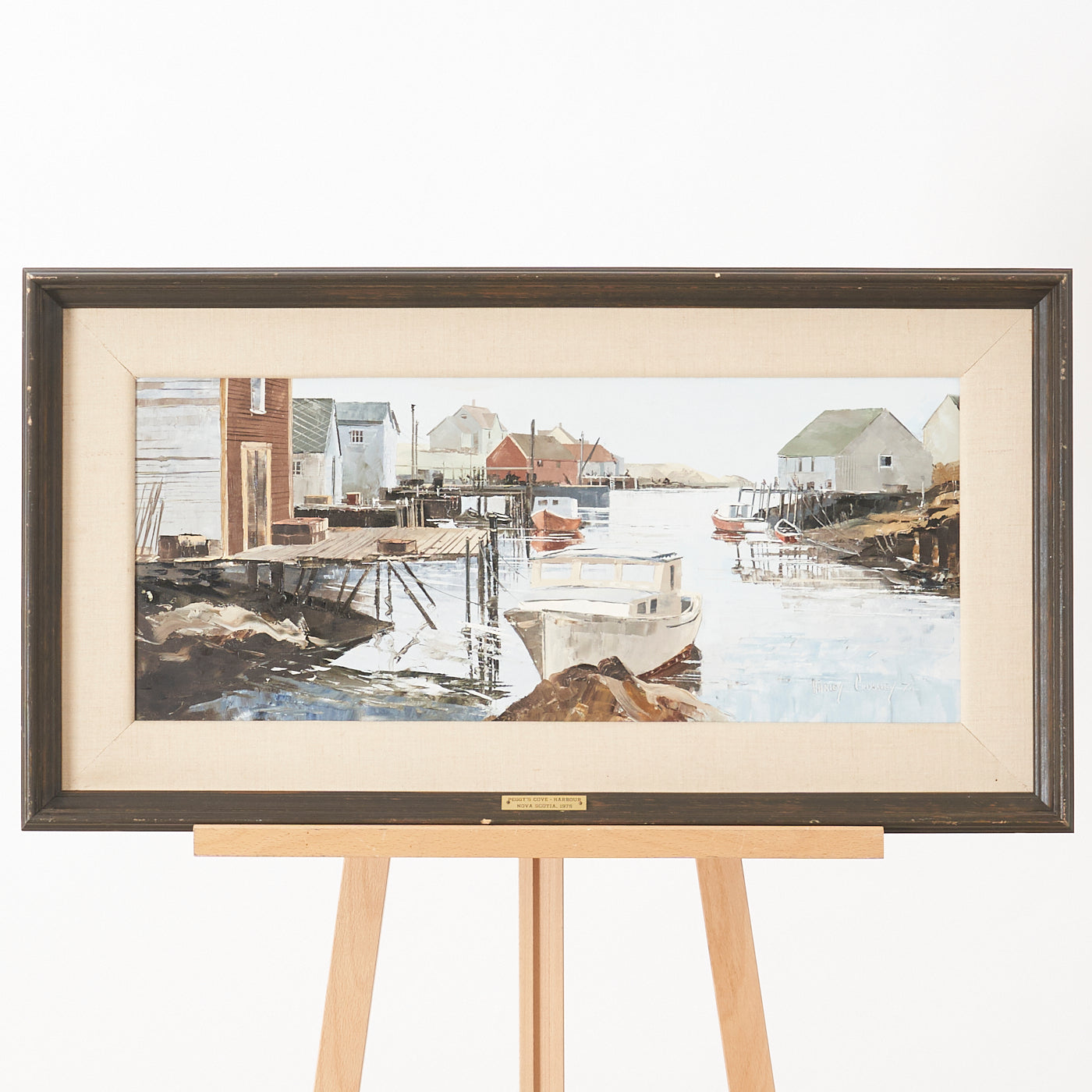 Oil on Board Painting by Harley Crossley