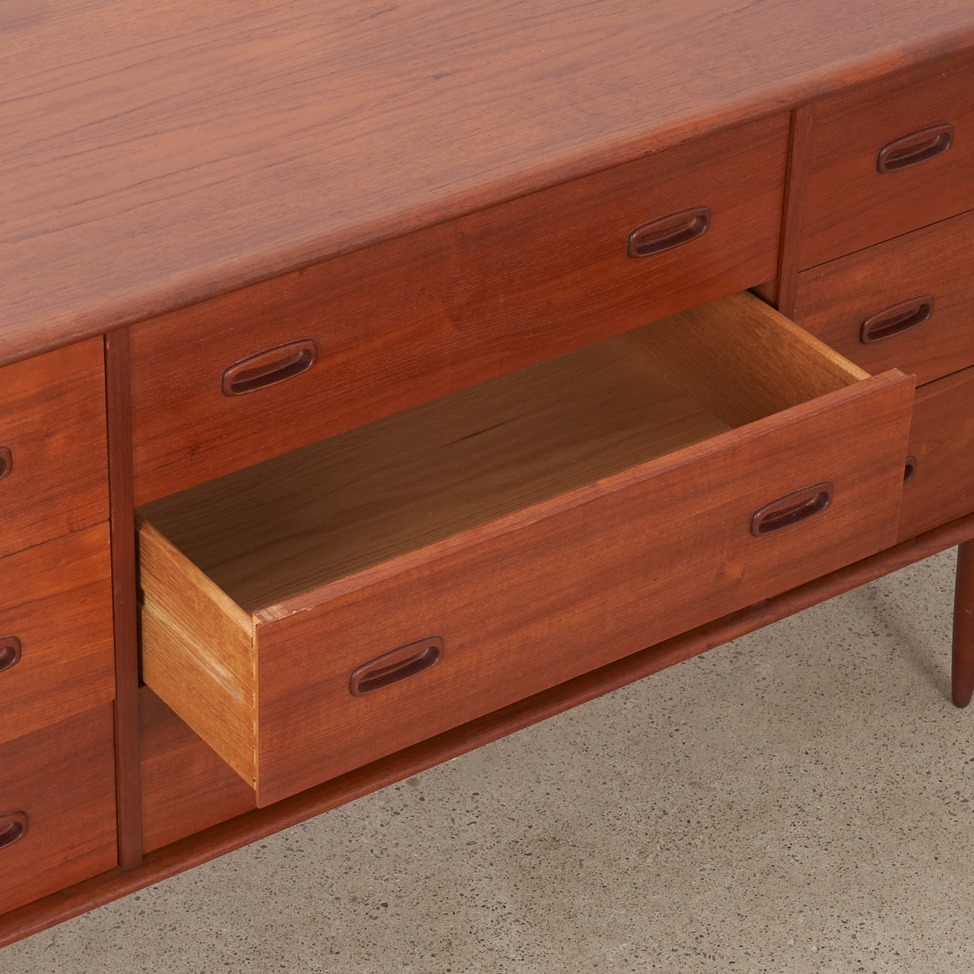 Teak 9 Drawer Dresser