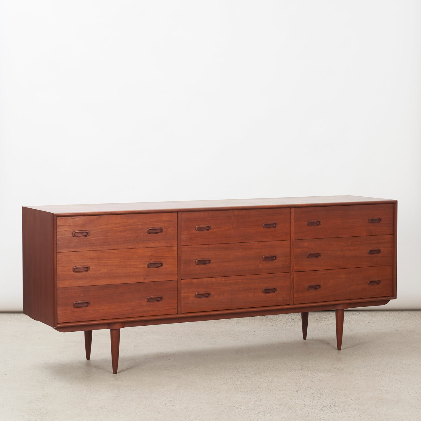 Teak 9 Drawer Dresser