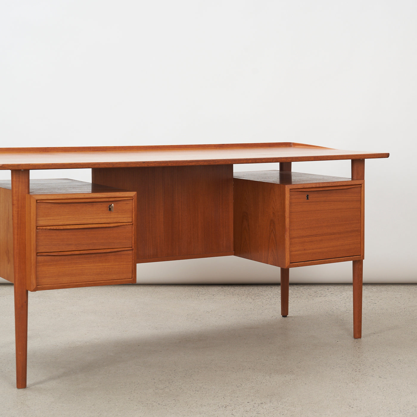 Teak Executive Desk by Peter Løvig Nielsen, Denmark