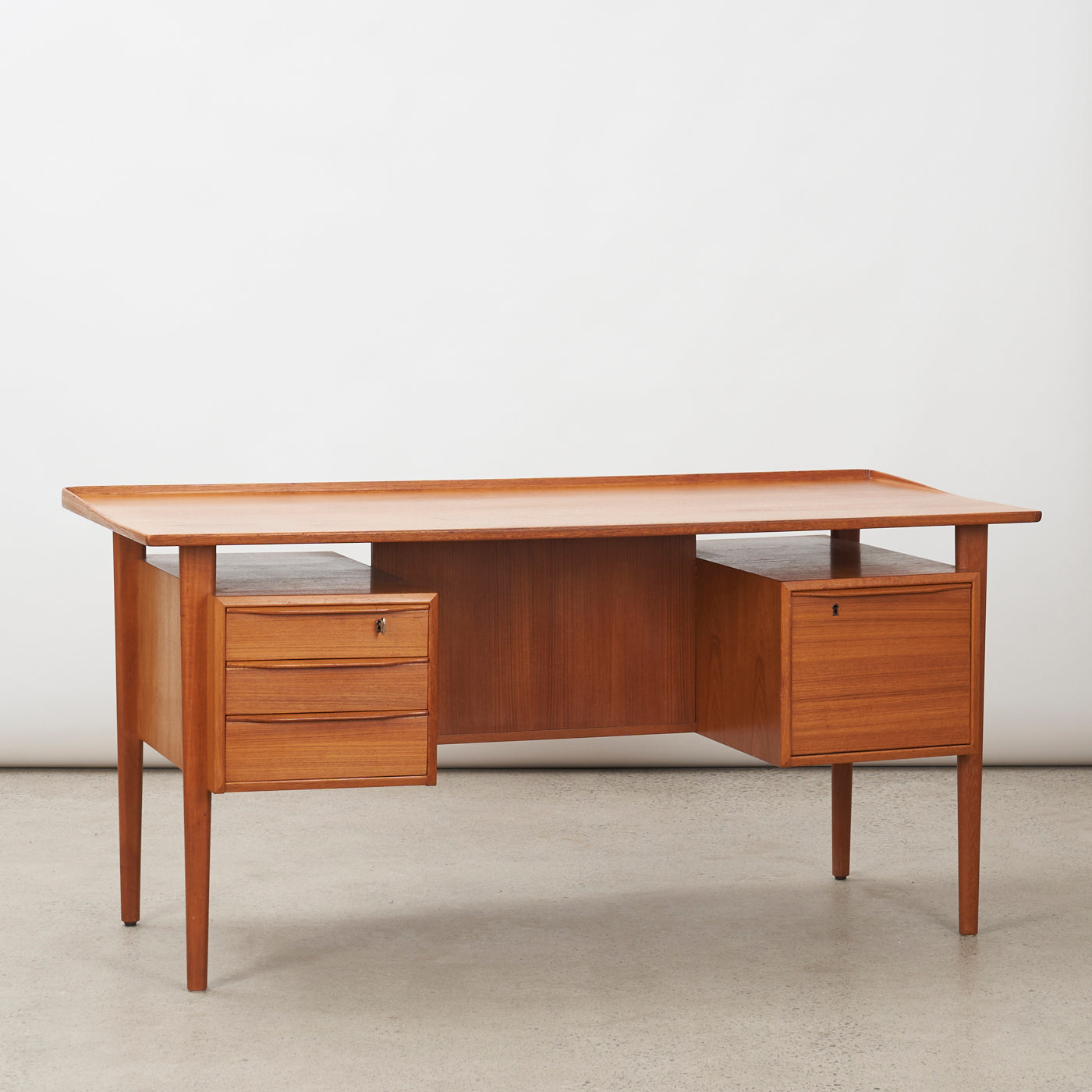 Teak Executive Desk by Peter Løvig Nielsen, Denmark