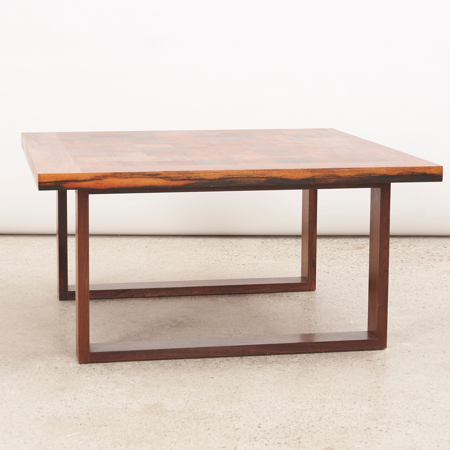 Square Rosewood Coffee Table by Poul Cadovius for France & Son