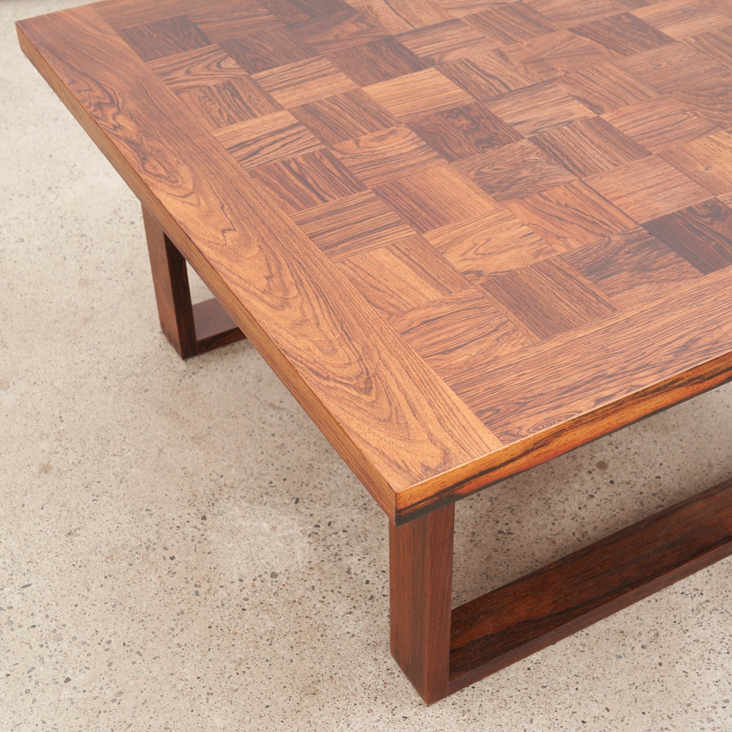 Square Rosewood Coffee Table by Poul Cadovius for France & Son