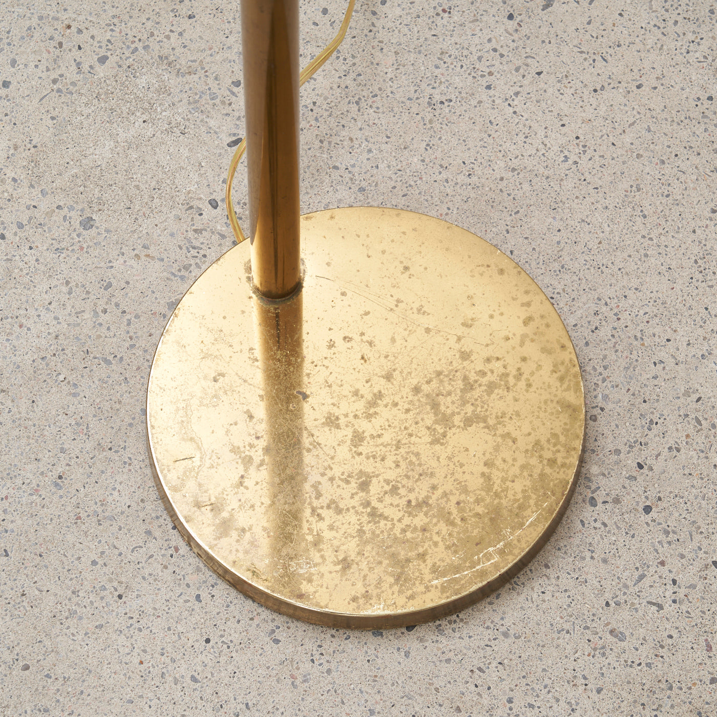 Brass Swing Arm Floor Lamp by Koch & Lowy