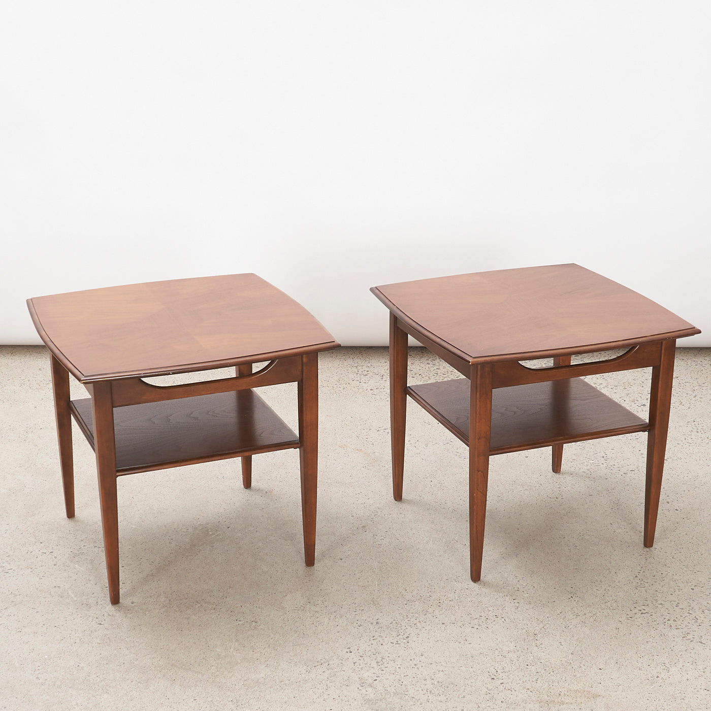 Pair of Walnut Side Tables