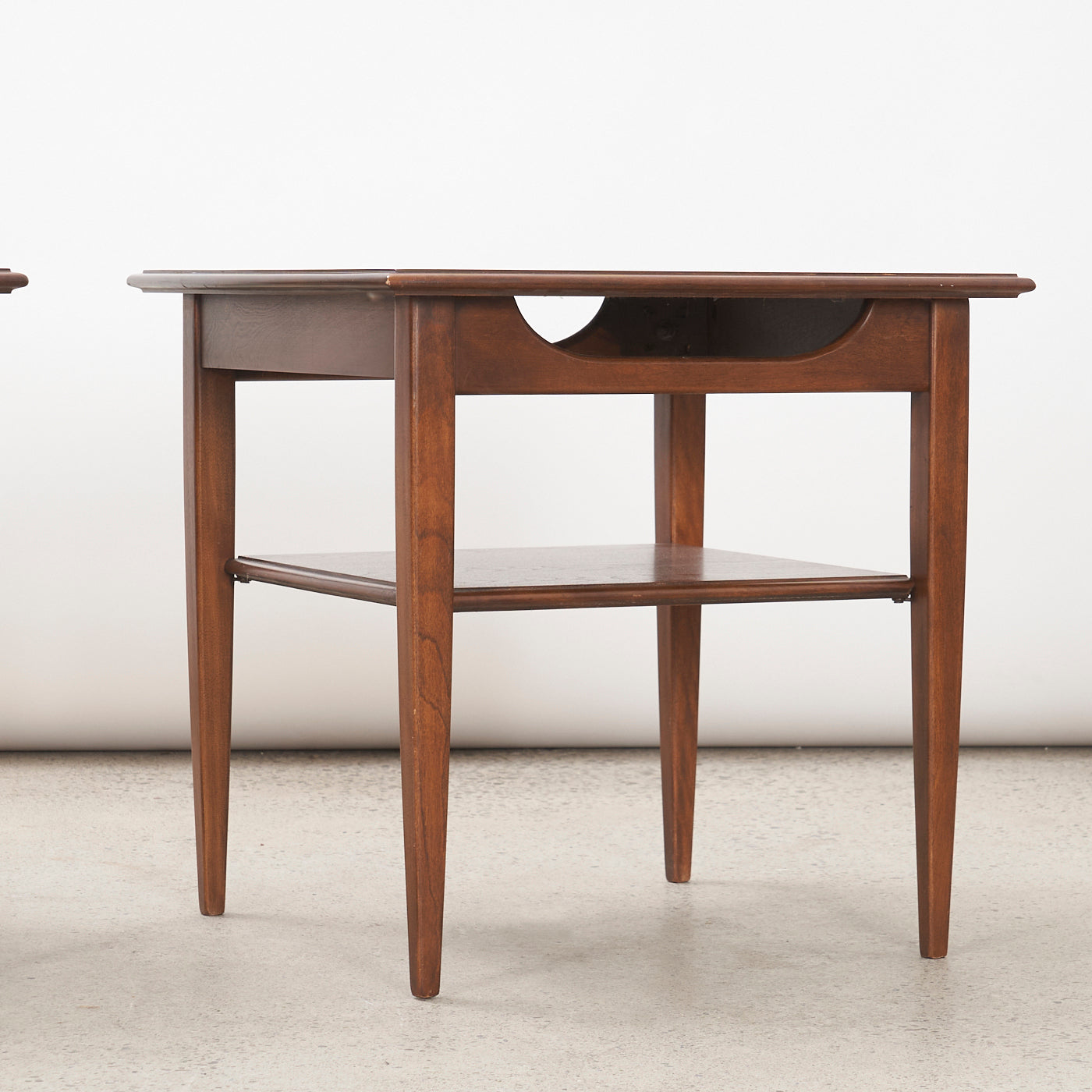 Pair of Walnut Side Tables