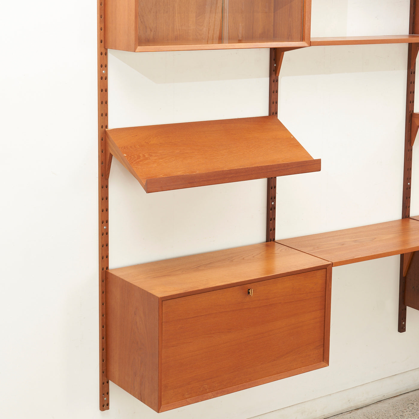 Modular Teak Wall Unit by Poul Cadovius, Denmark