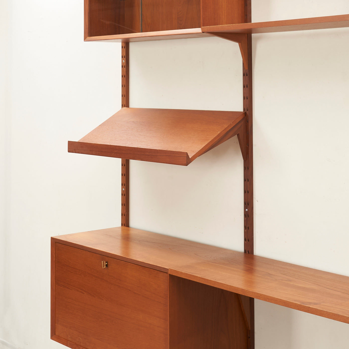 Modular Teak Wall Unit by Poul Cadovius, Denmark