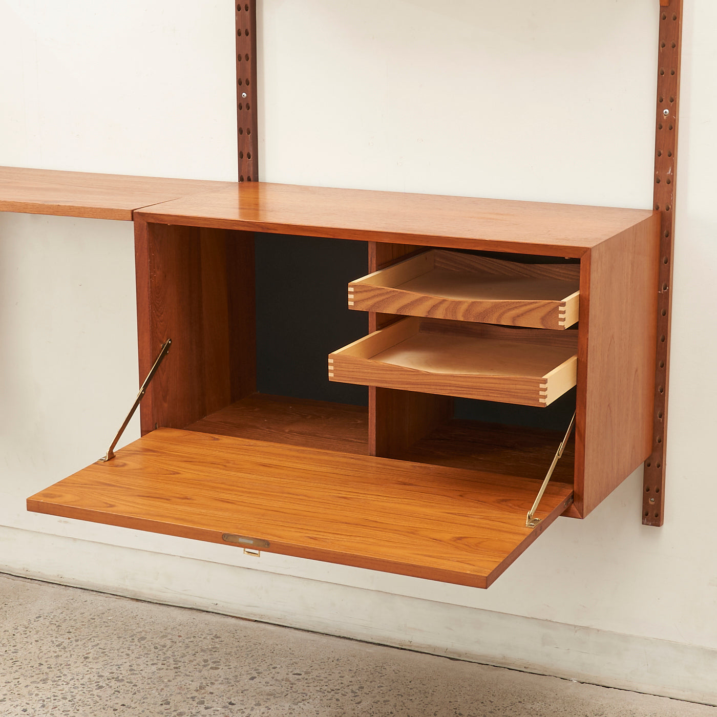 Modular Teak Wall Unit by Poul Cadovius, Denmark