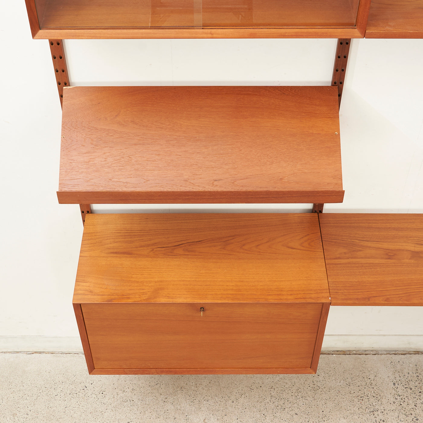 Modular Teak Wall Unit by Poul Cadovius, Denmark