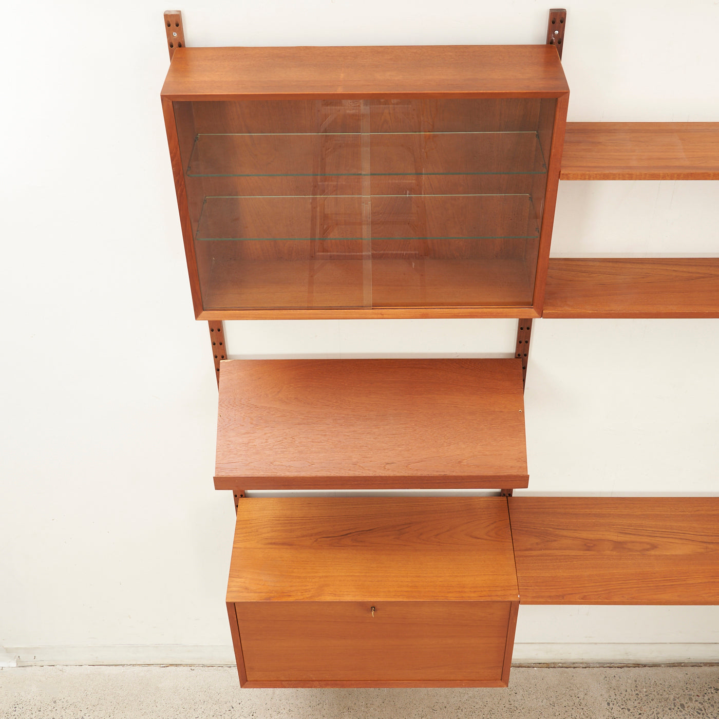 Modular Teak Wall Unit by Poul Cadovius, Denmark