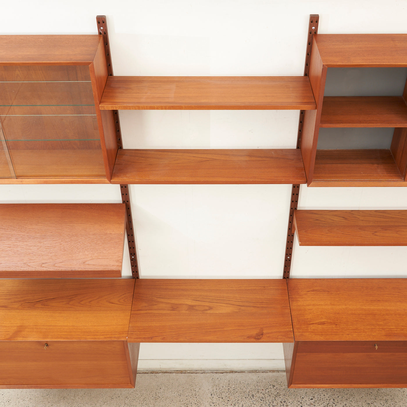 Modular Teak Wall Unit by Poul Cadovius, Denmark