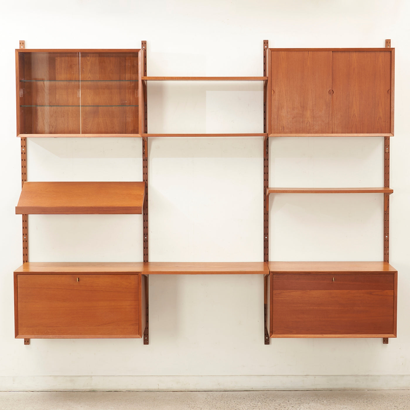 Modular Teak Wall Unit by Poul Cadovius, Denmark