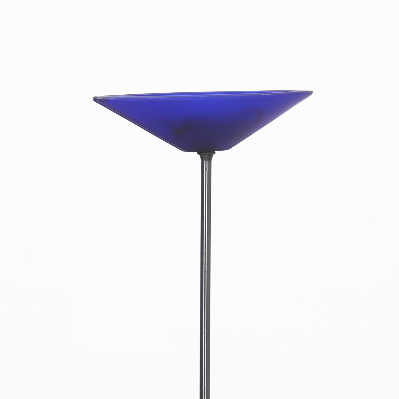 Vintage Murano Floor Lamp w/ Blue Glass Shade