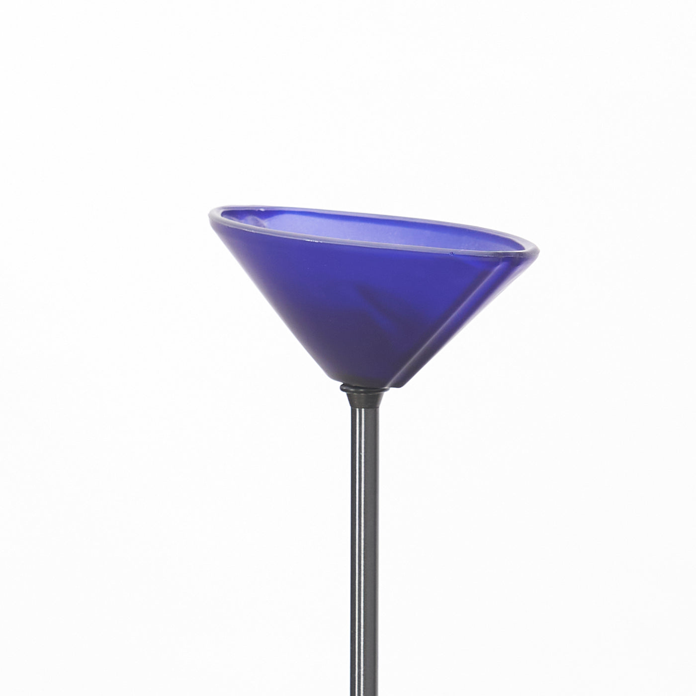 Vintage Murano Floor Lamp w/ Blue Glass Shade