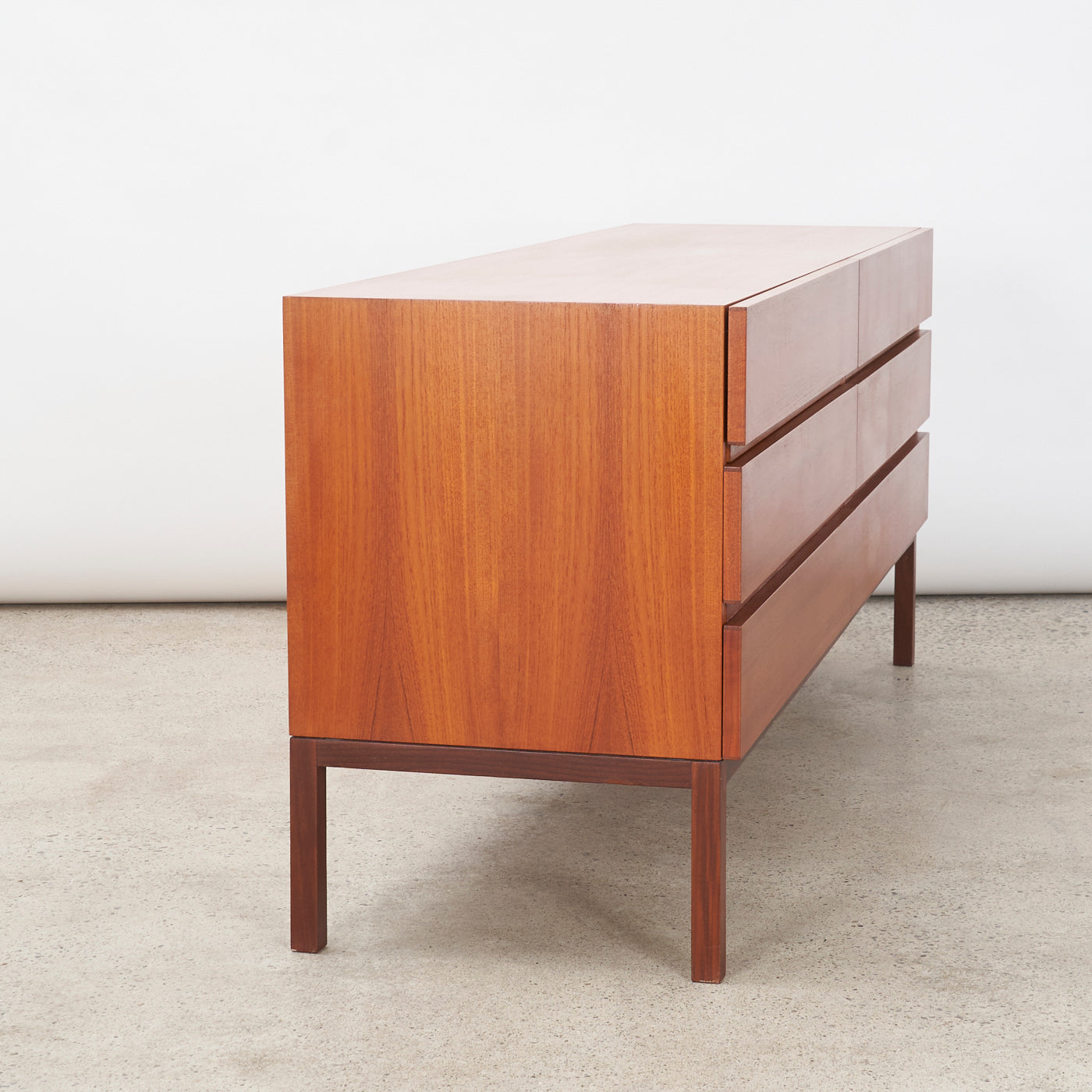 Teak 6 Drawer Dresser by REFF