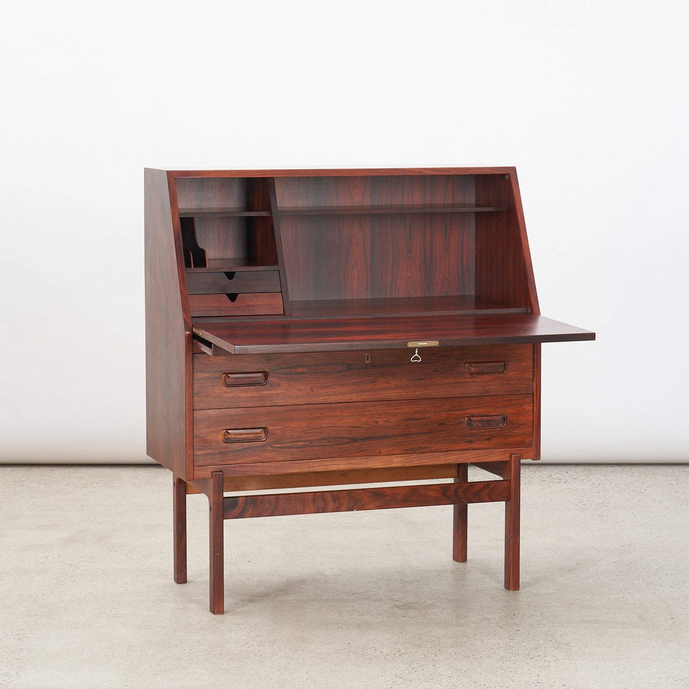 'Nr. 68' Rosewood Secretary by Arne Wahl Iversen for Vinde Møbelfabrik, Denmark