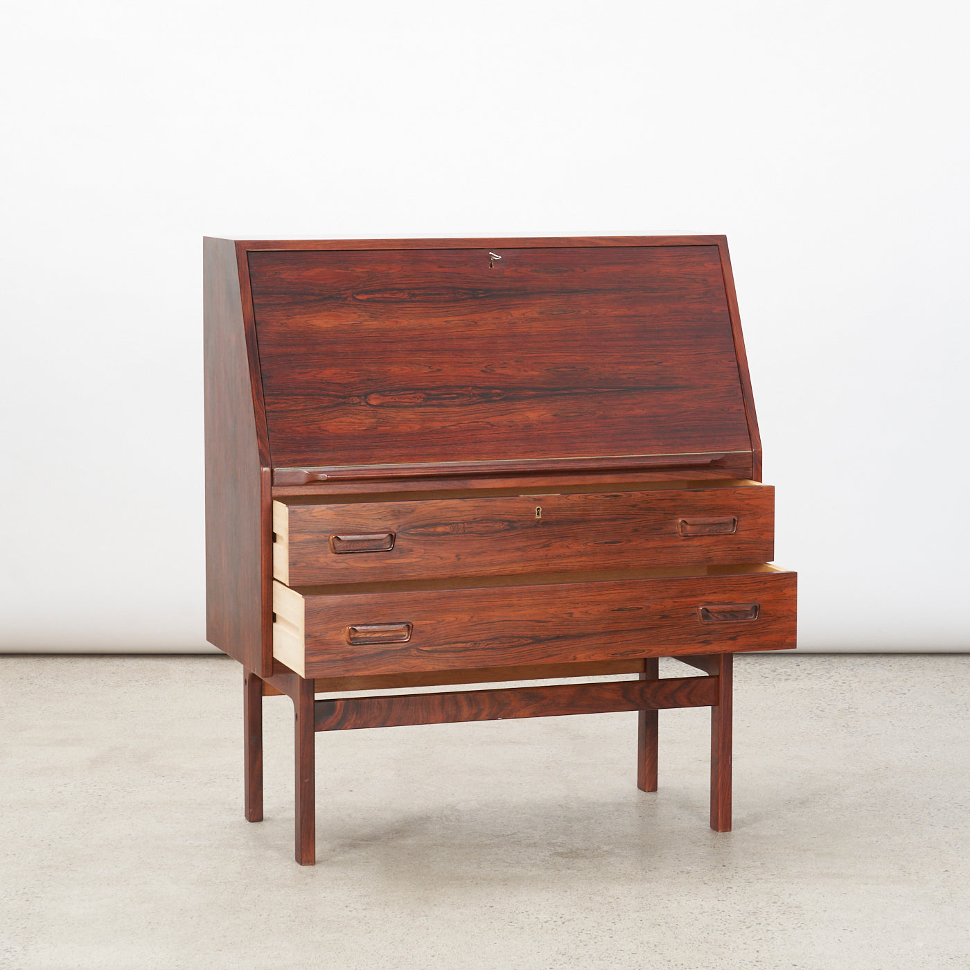 'Nr. 68' Rosewood Secretary by Arne Wahl Iversen for Vinde Møbelfabrik, Denmark