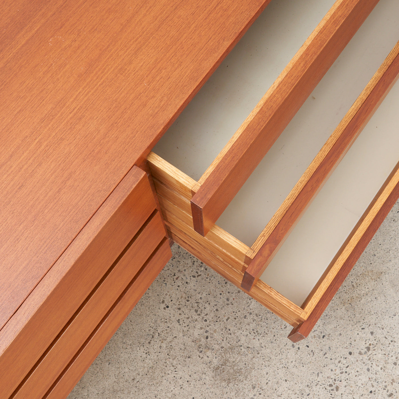 Teak 6 Drawer Dresser by REFF