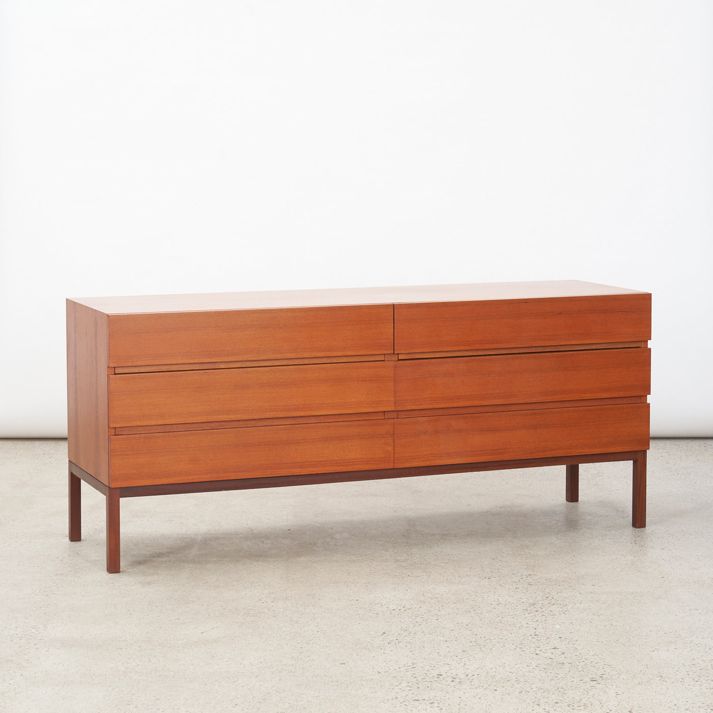 Teak 6 Drawer Dresser by REFF