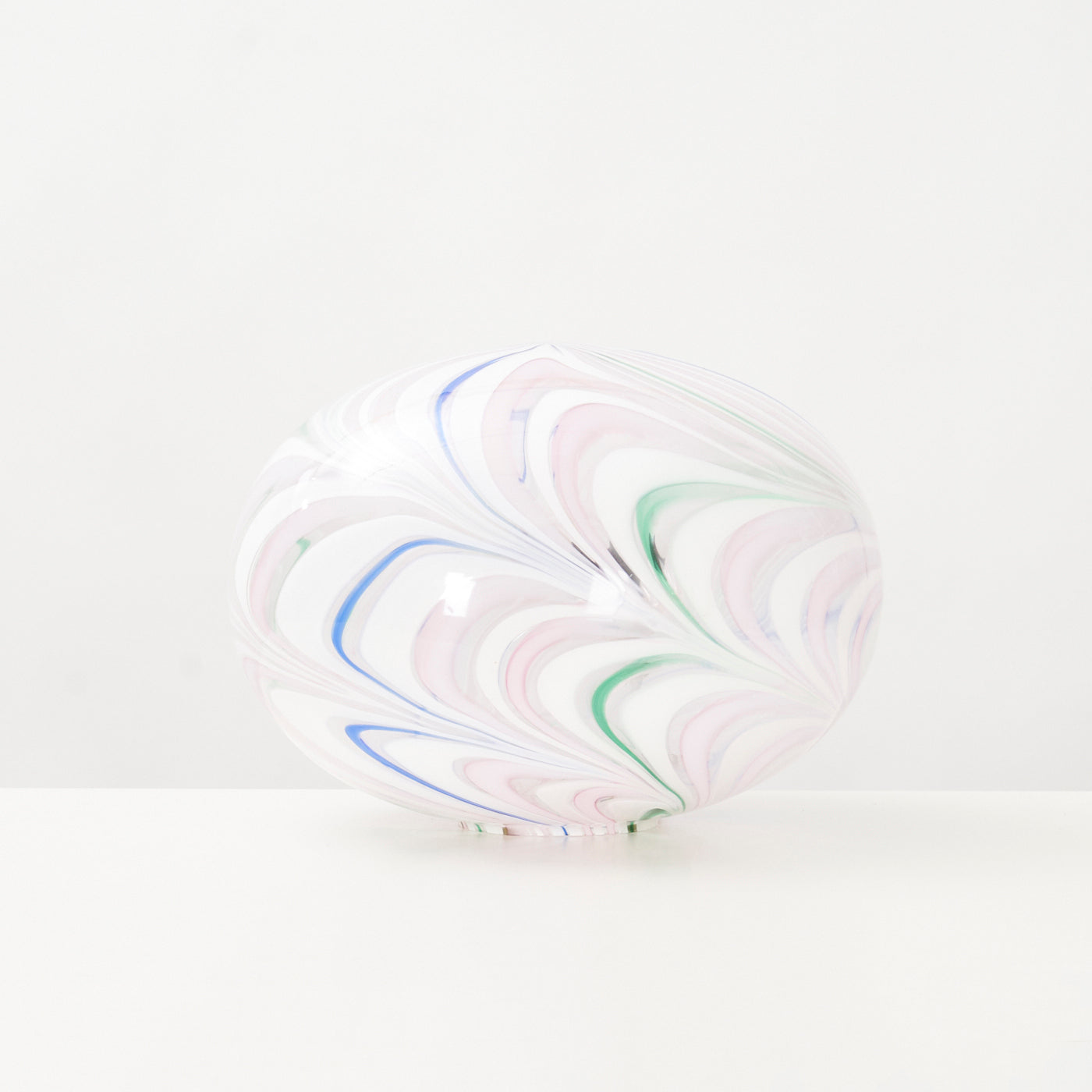 Large Murano Glass Swirl Table Lamp, Italy