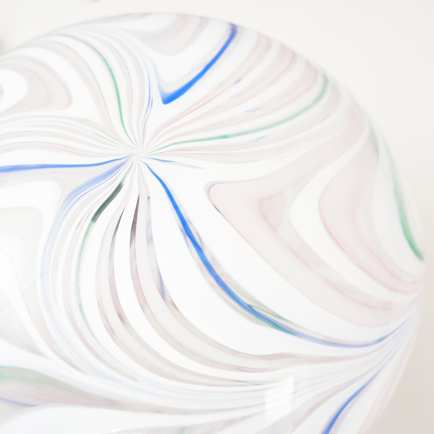 Large Murano Glass Swirl Table Lamp, Italy