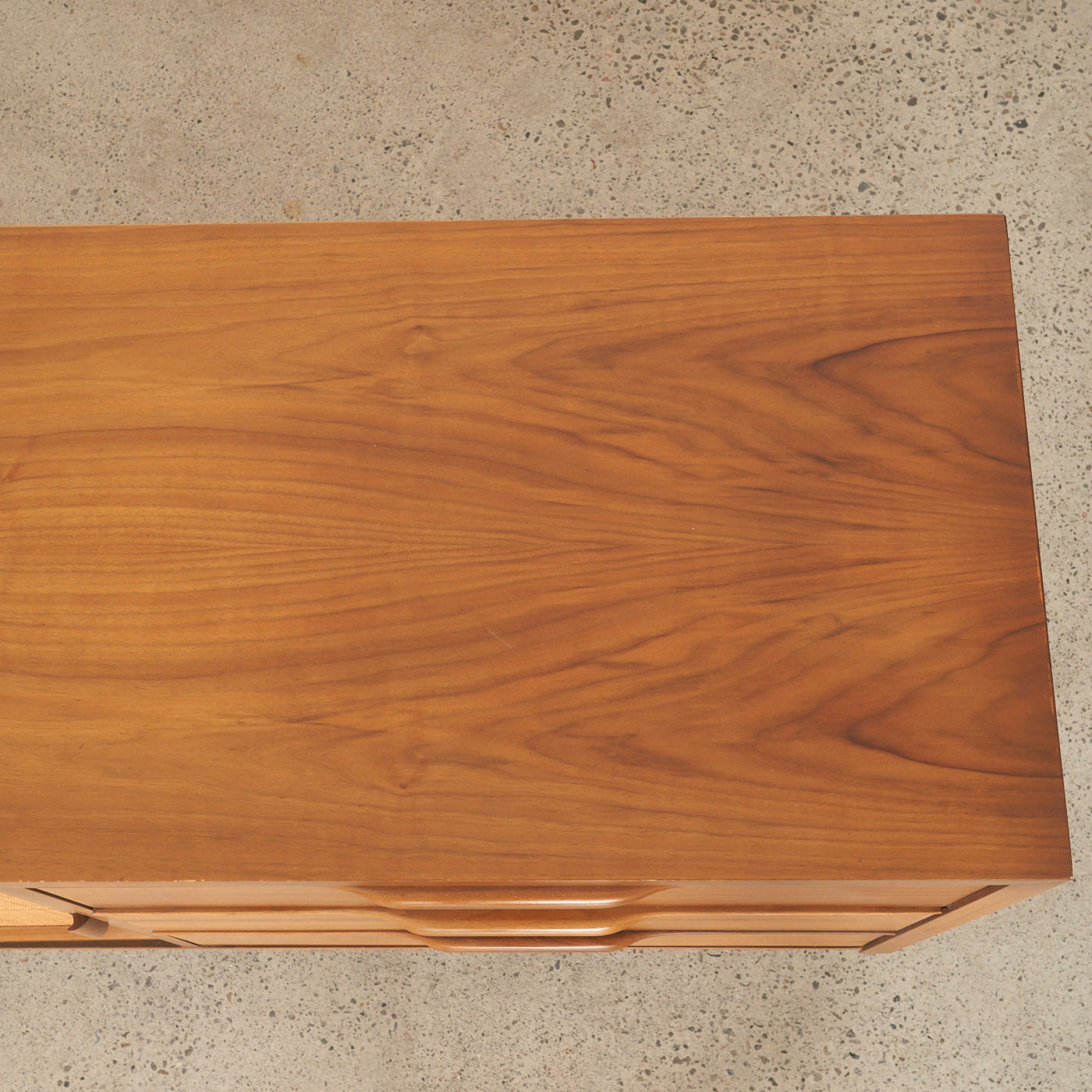 Walnut 6-Drawer Dresser w/ Cabinet