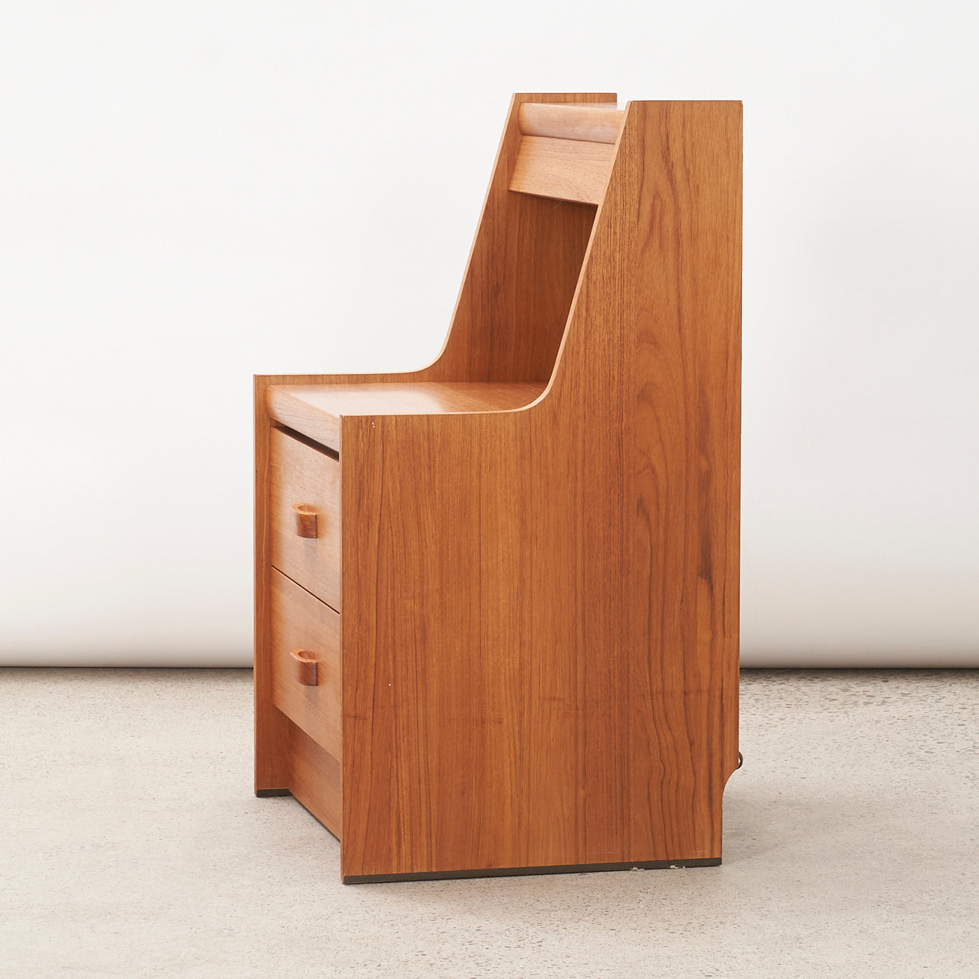 Teak Nightstand w/ Light