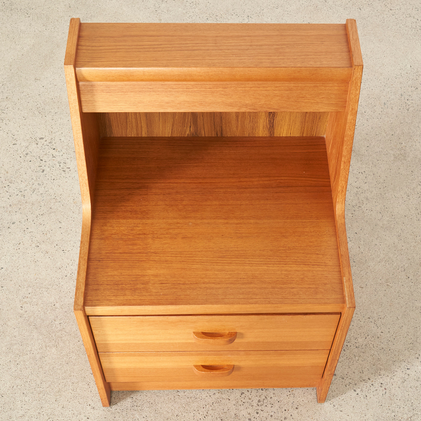 Teak Nightstand w/ Light