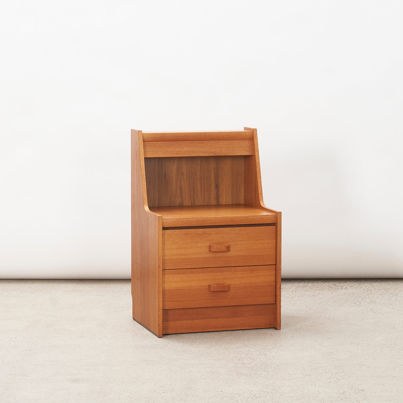 Teak Nightstand w/ Light