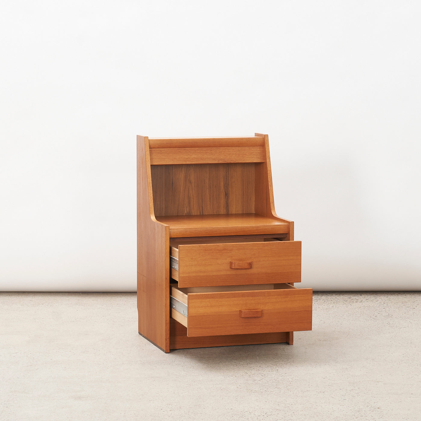 Teak Nightstand w/ Light