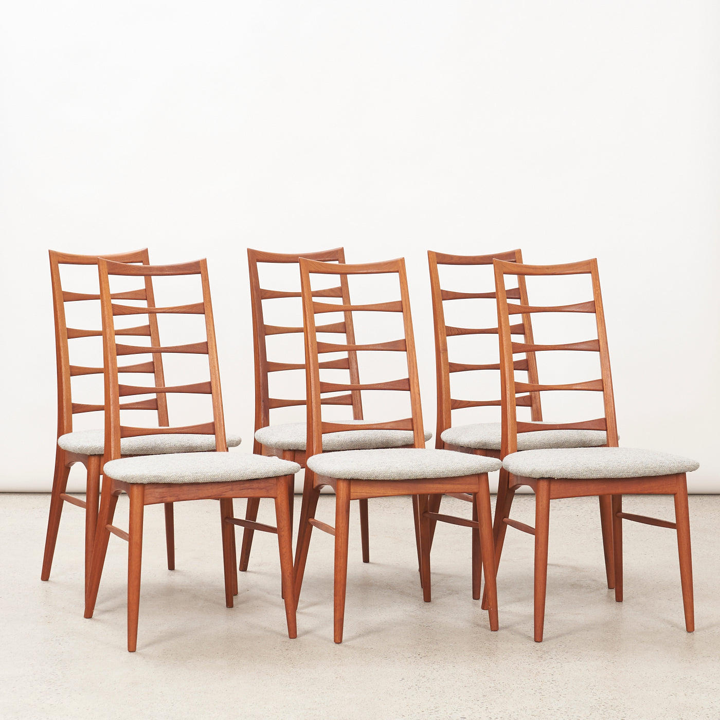 Set of 6 'Lis' Teak Dining Chairs by Niels Koefoed, Denmark