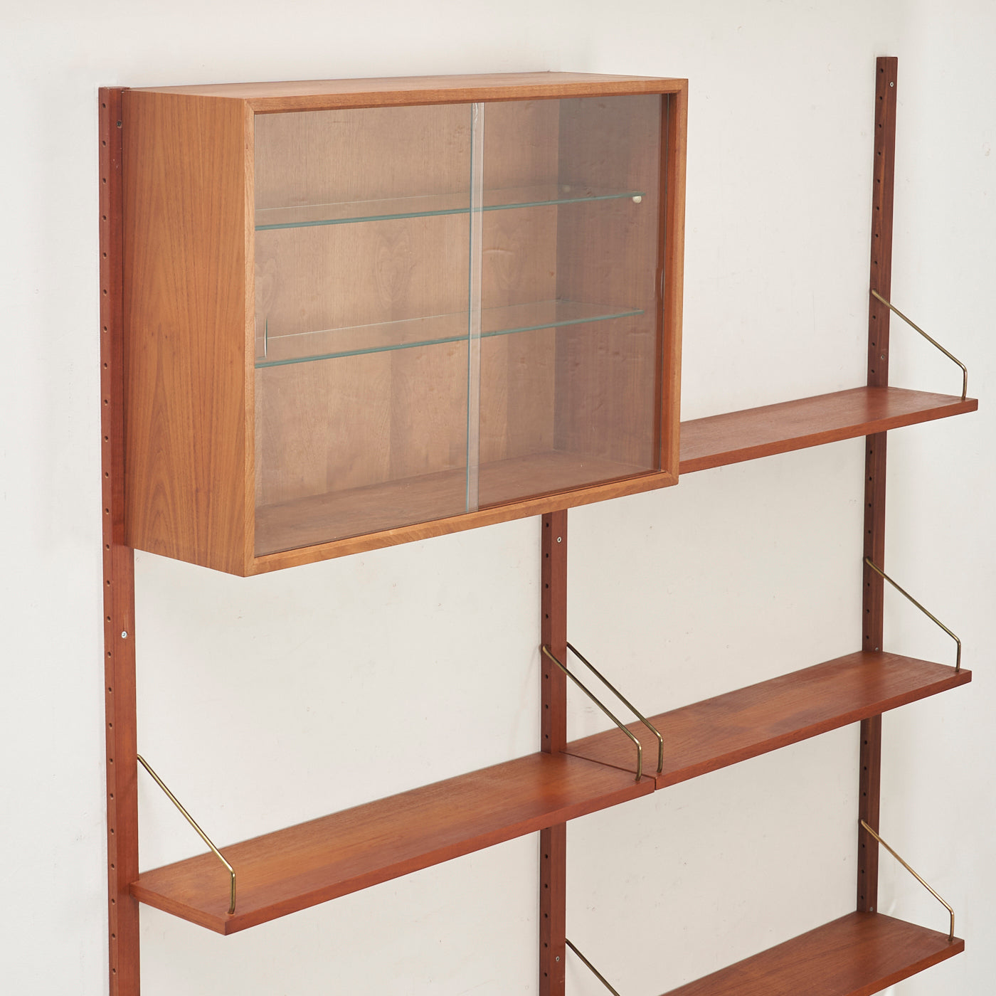 Modular Teak Wall Unit by Poul Cadovius