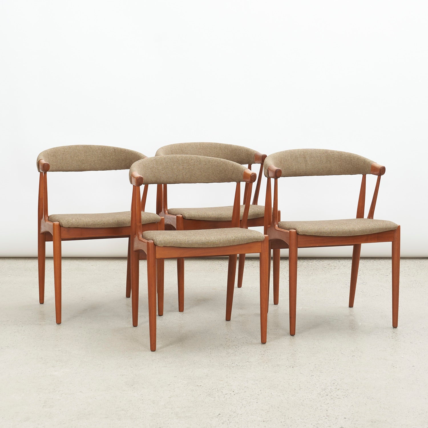 Set of 4 Teak 'BA113' Armchairs by Johannes Andersen for Brdr. Andersens Møbelfabrik