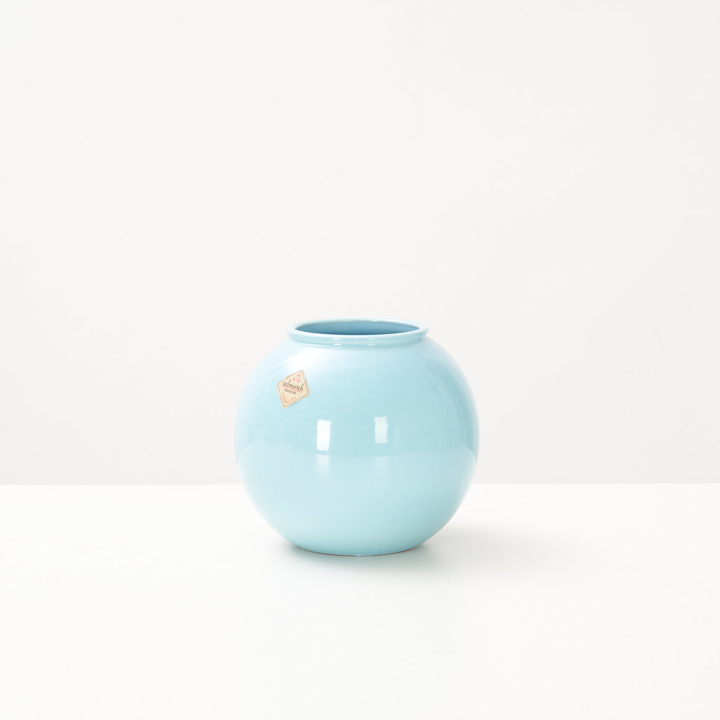 Turquoise Ceramic Vase by Scheurich, West Germany