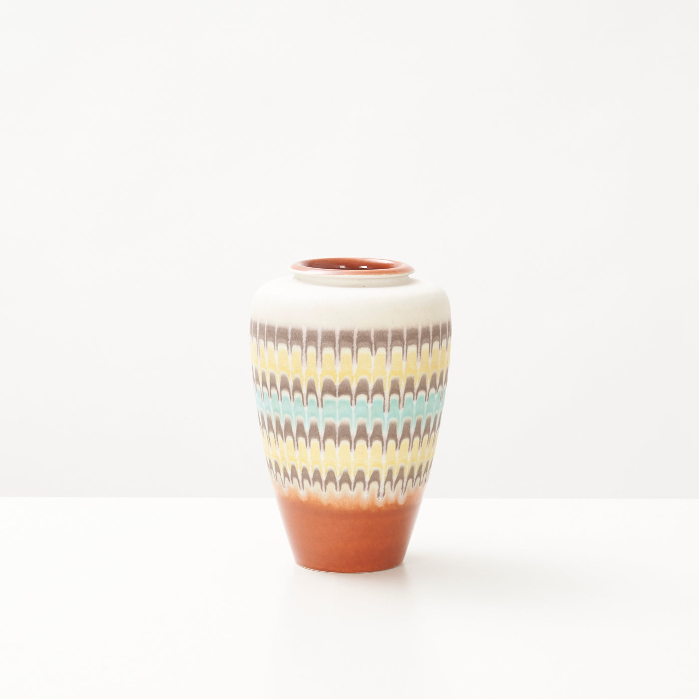 Multicoloured West German Ceramic Vase