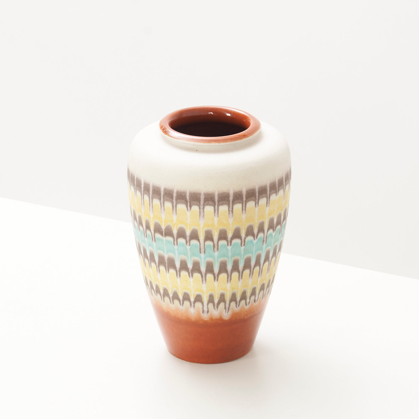 Multicoloured West German Ceramic Vase