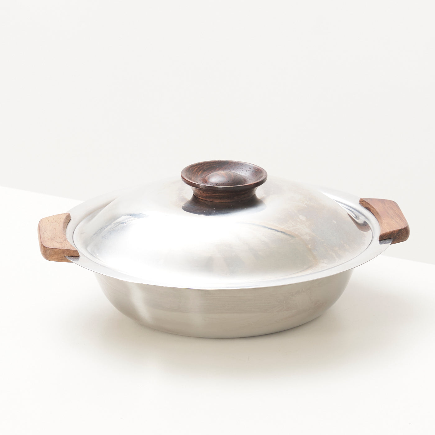 Stainless Steel & Rosewood Serving Dish by Stelton, Denmark