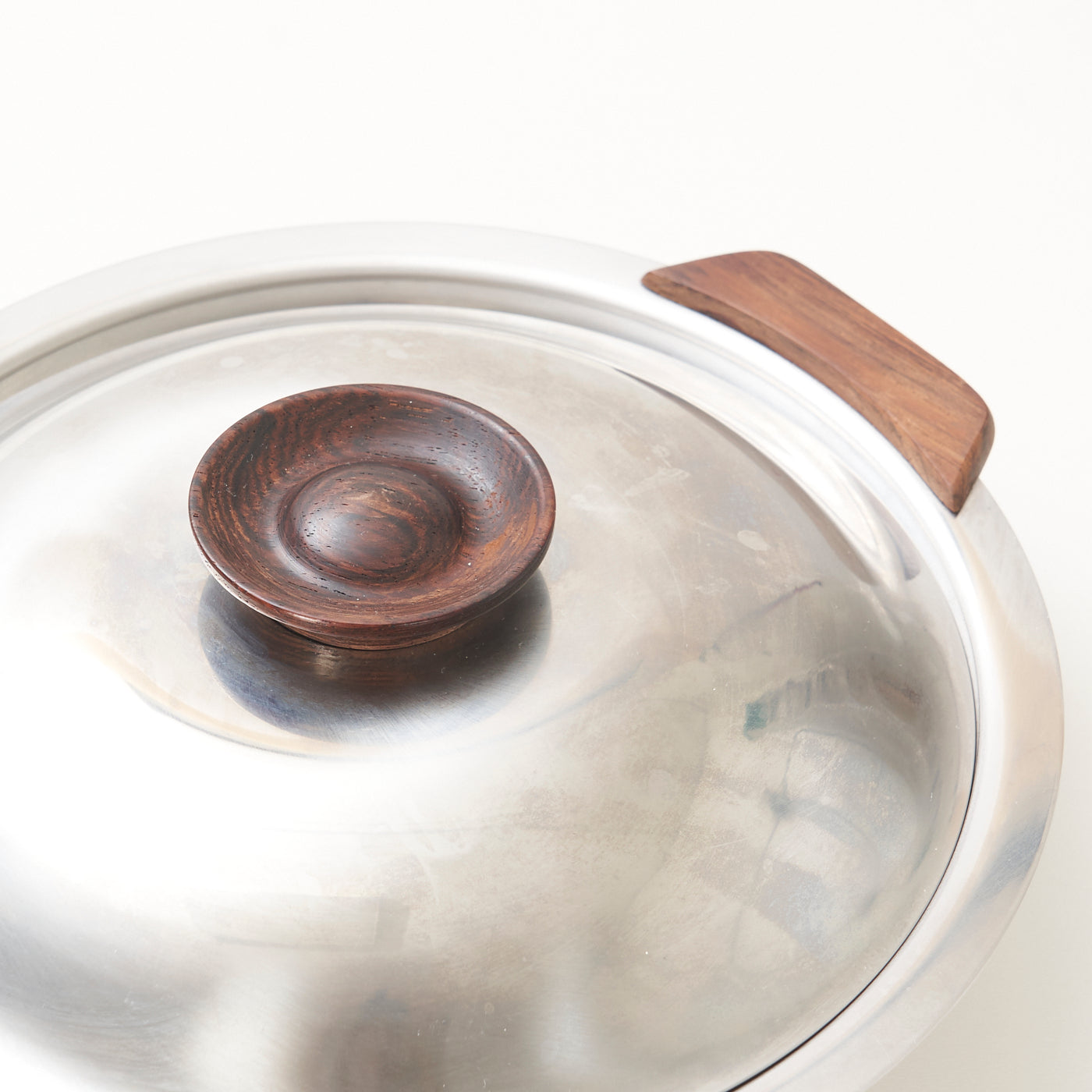 Stainless Steel & Rosewood Serving Dish by Stelton, Denmark