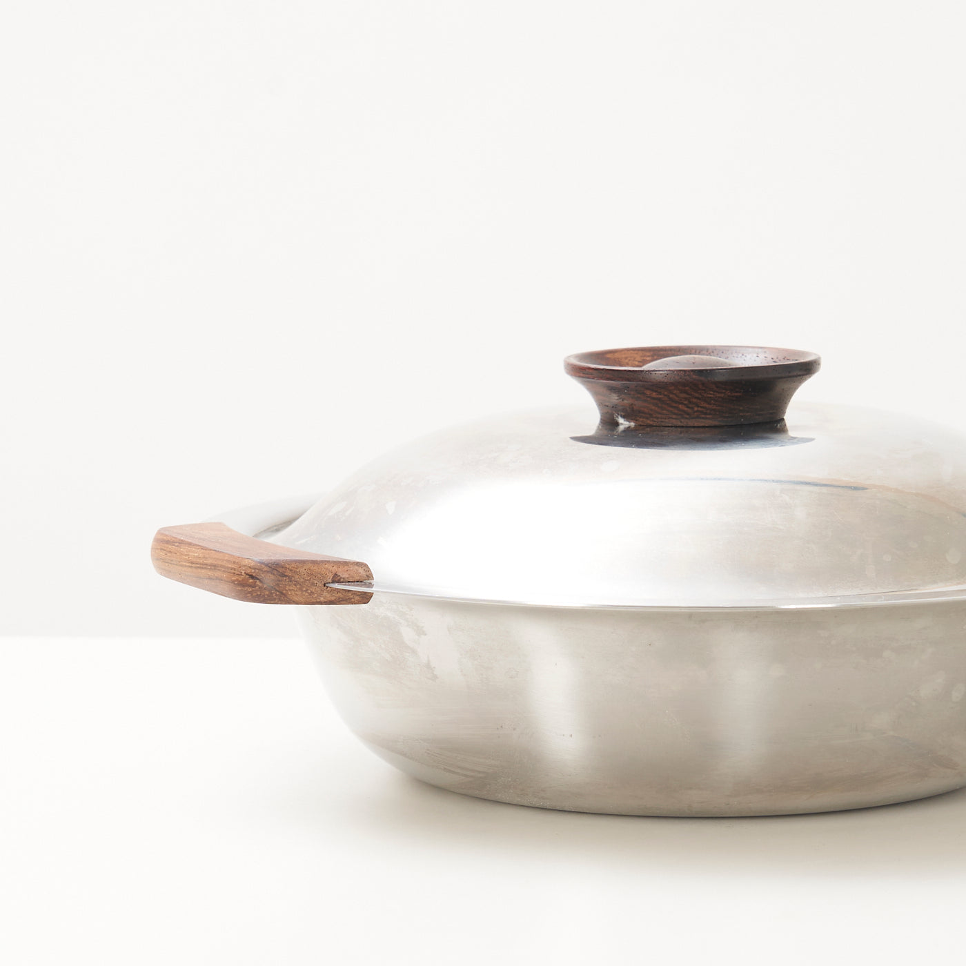 Stainless Steel & Rosewood Serving Dish by Stelton, Denmark