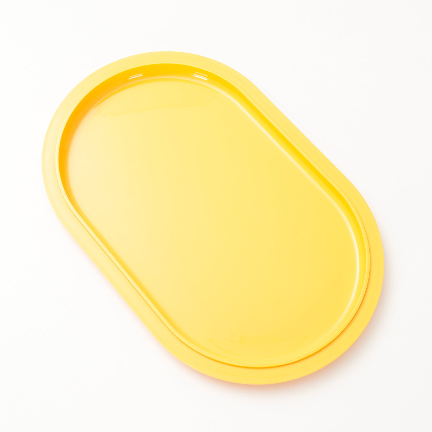 Yellow Plastic Serving Tray by André Morin