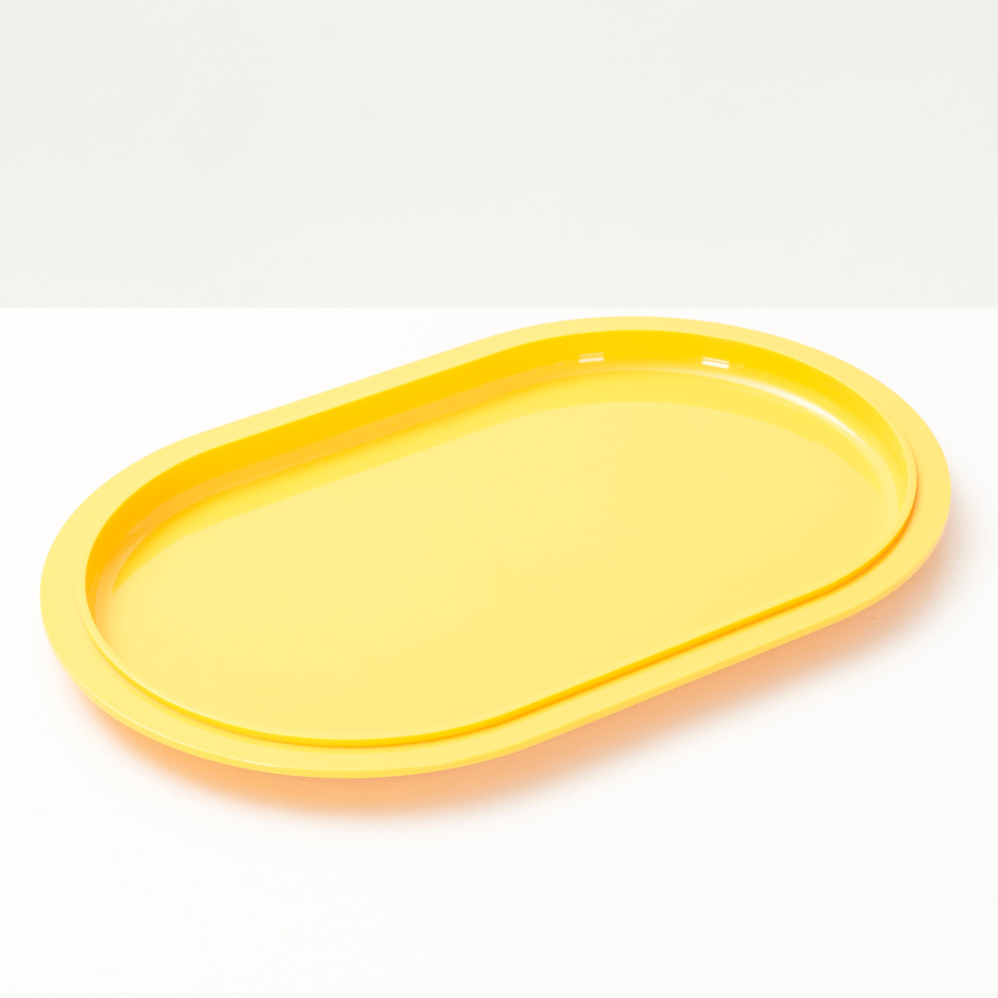 Yellow Plastic Serving Tray by André Morin