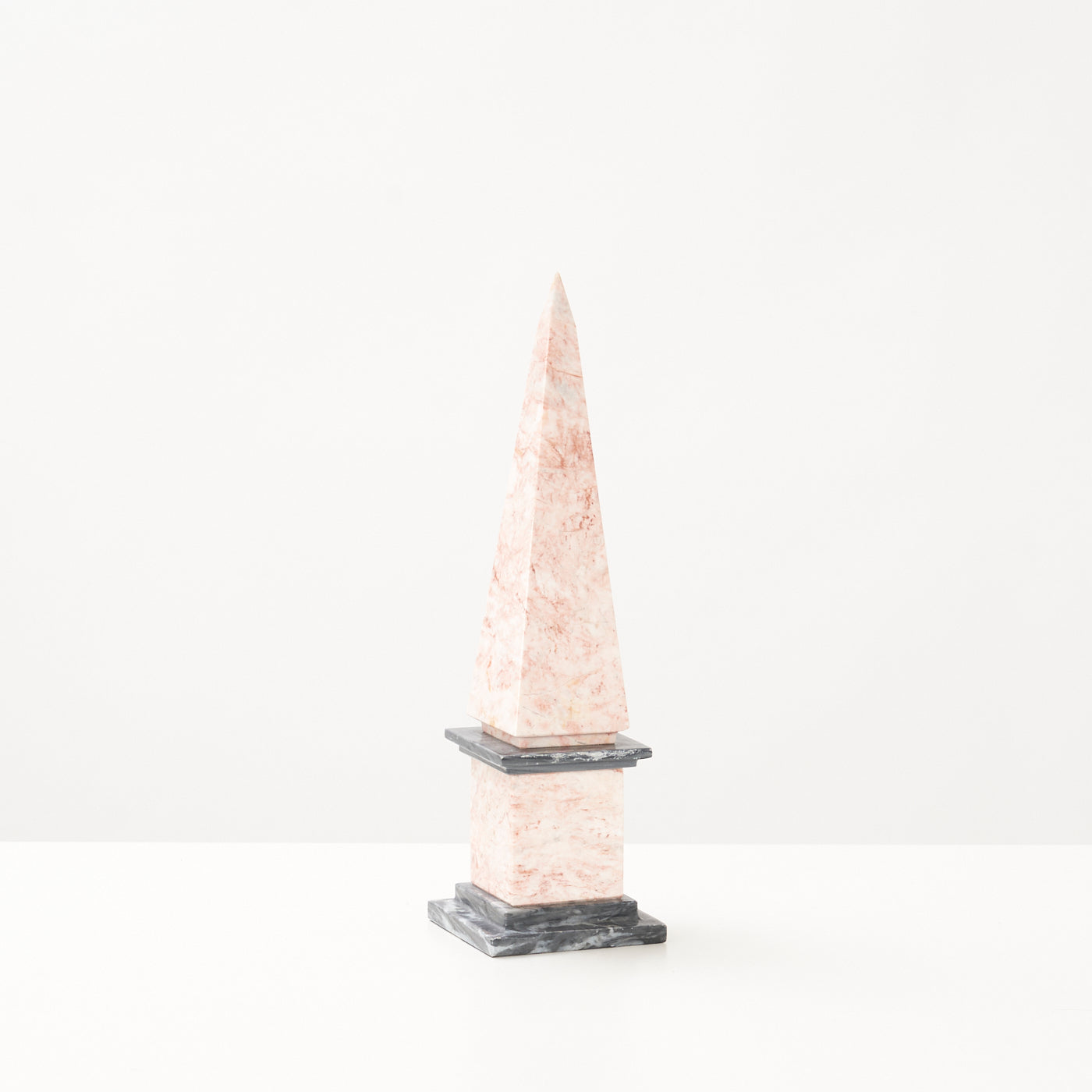 Pink & Black Marble Obelisk