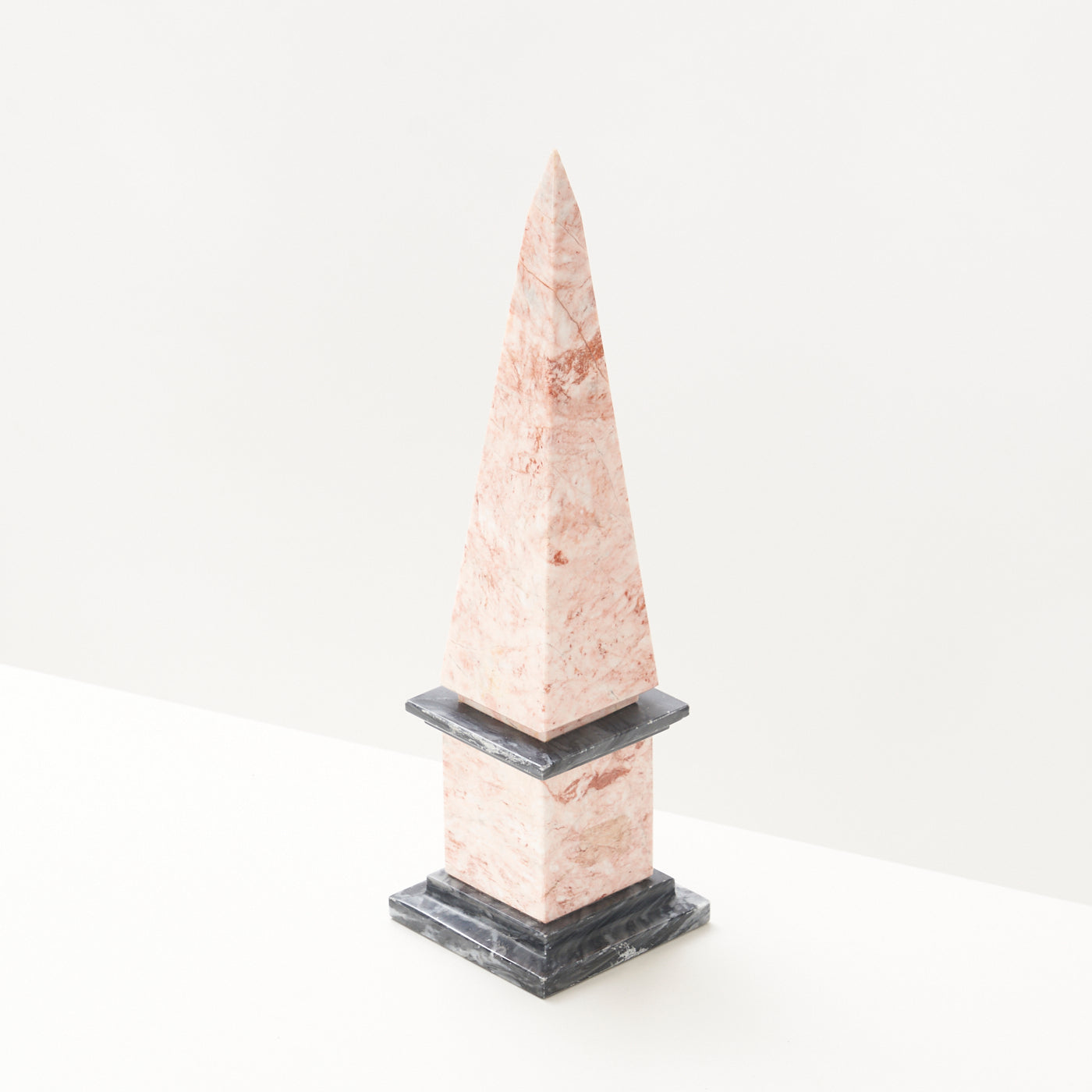 Pink & Black Marble Obelisk