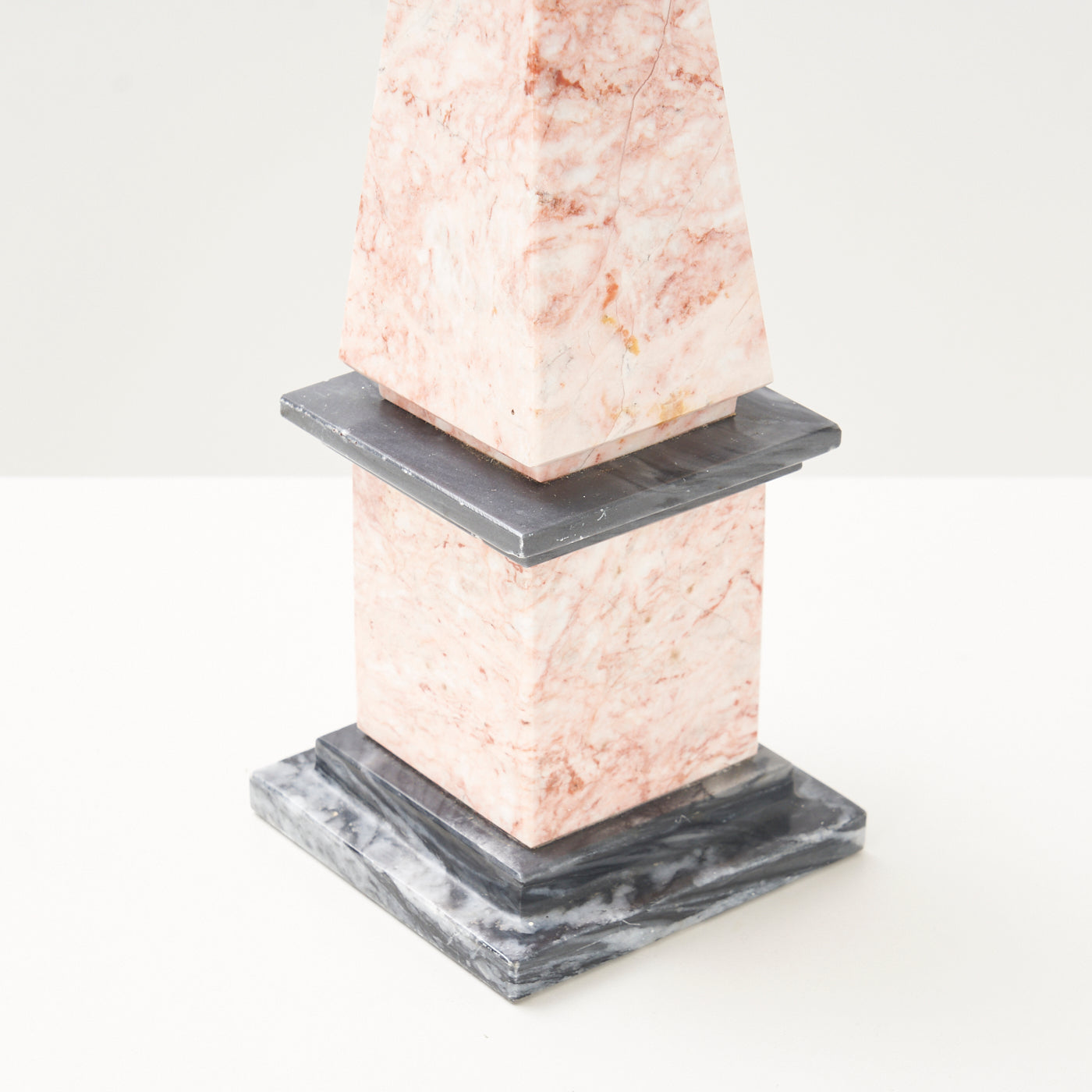 Pink & Black Marble Obelisk