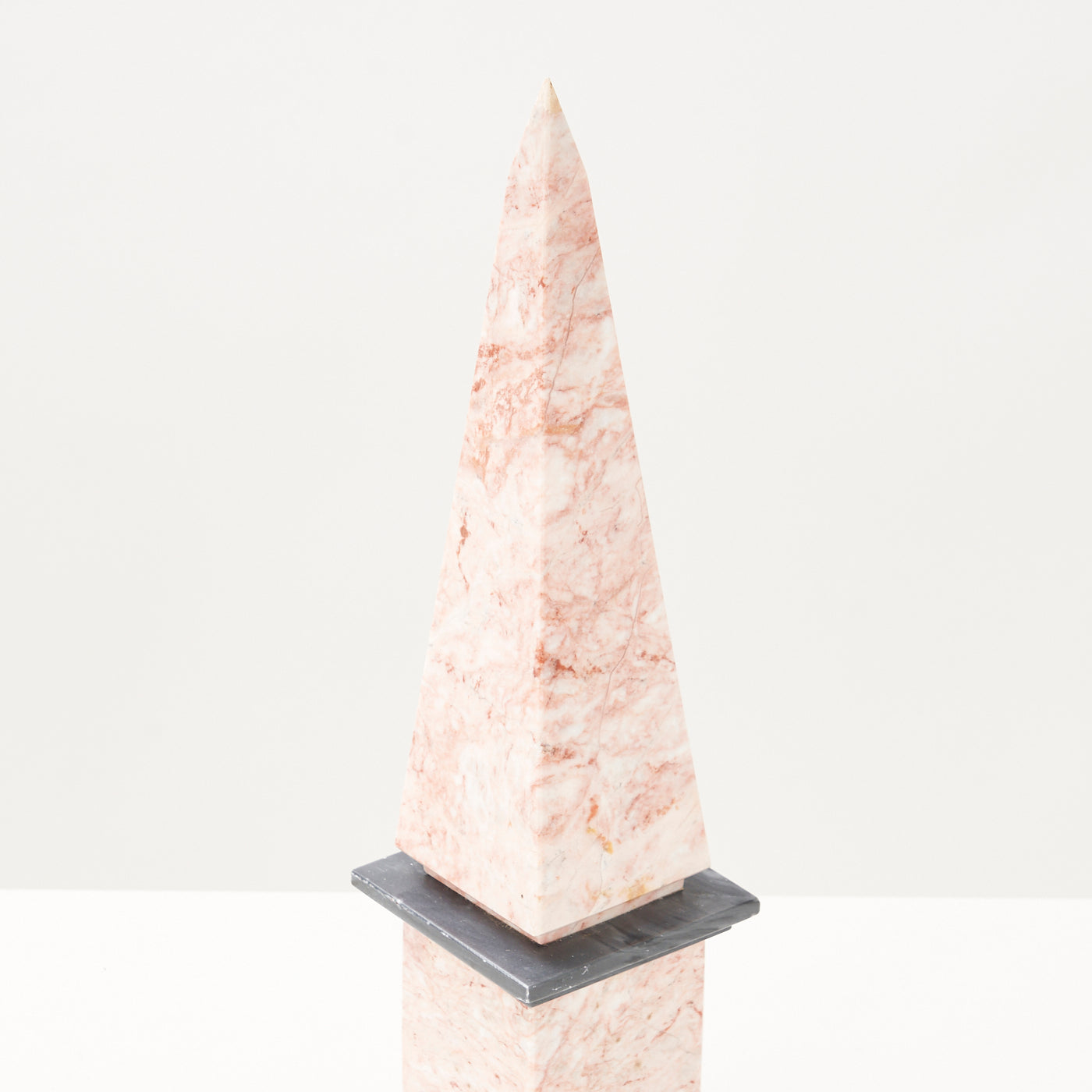 Pink & Black Marble Obelisk