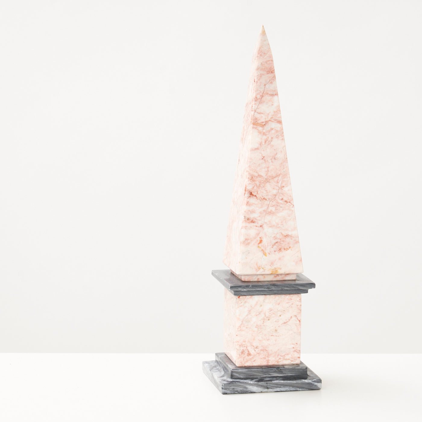 Pink & Black Marble Obelisk