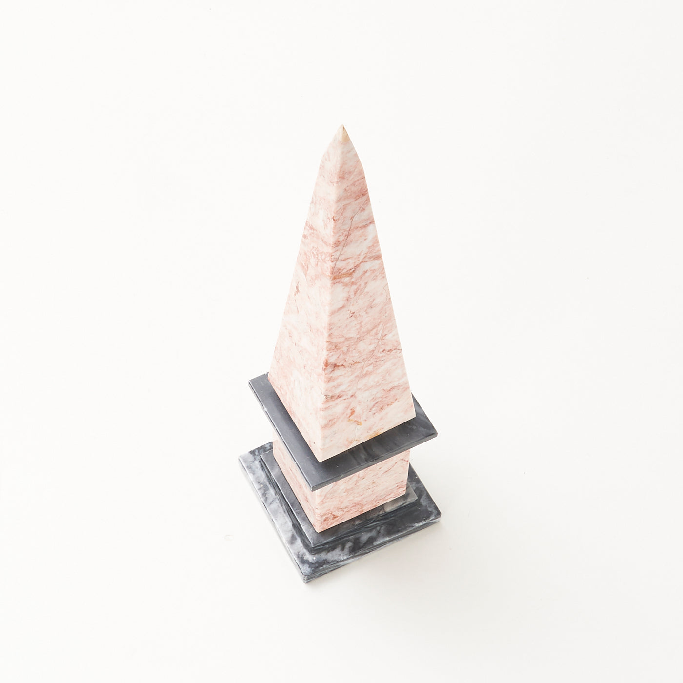 Pink & Black Marble Obelisk